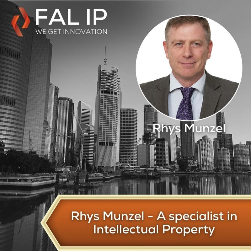 This is an image of rhys munzel intellectual property lawyer patent attorney fal lawyers australia intellectual property specialist